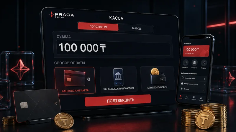 Раздел вывода средств в кассе Fraga Casino
